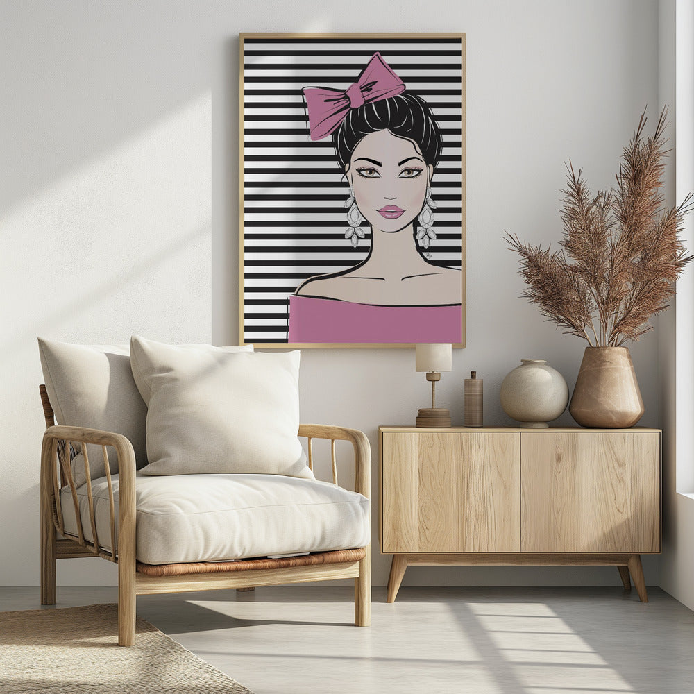 Gestreifte Eleganz | Poster