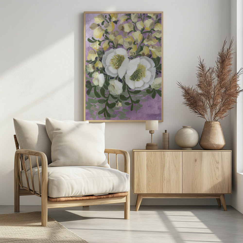 Raelynna painterly florals | Poster