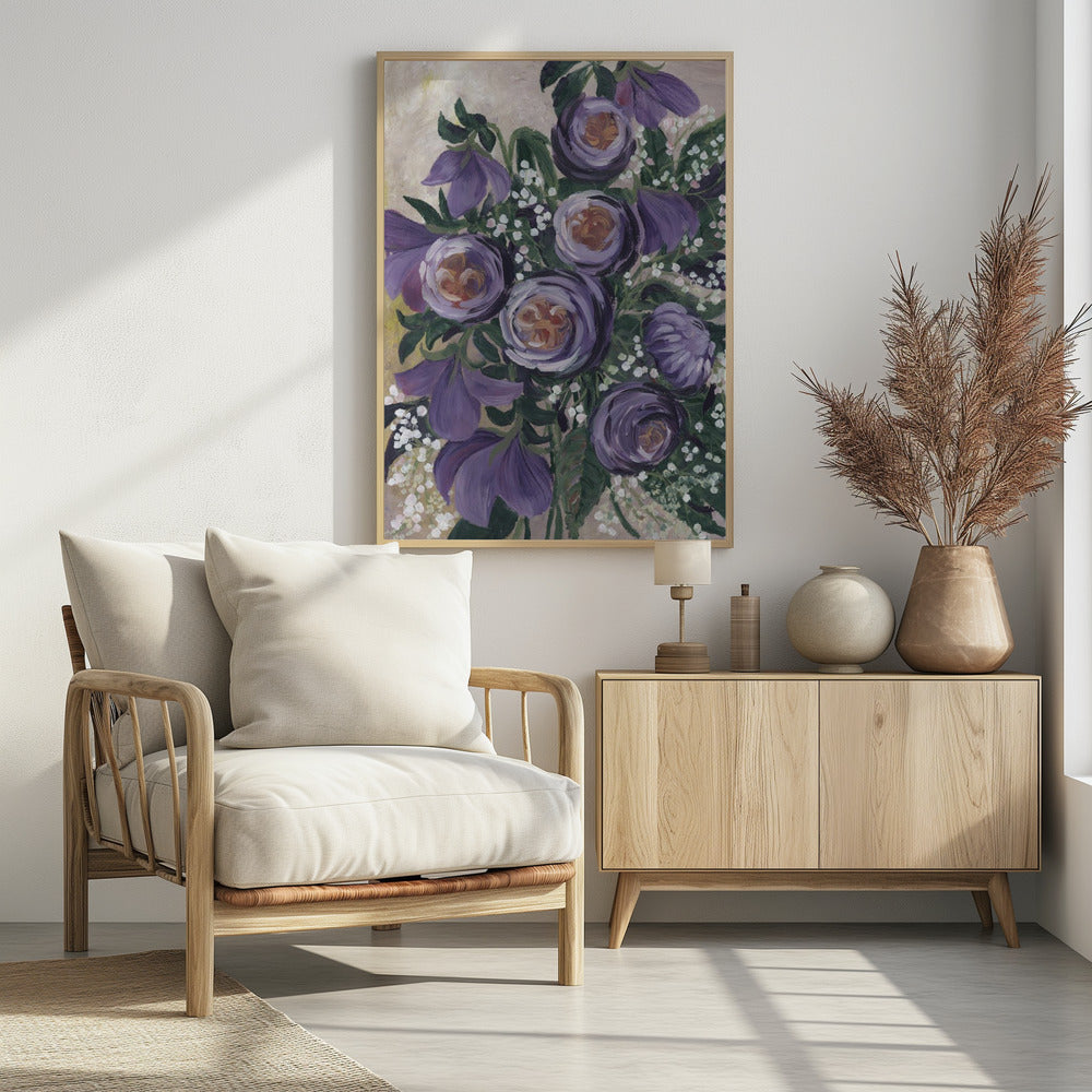 Aaliyah malerische englische Rosen | Poster