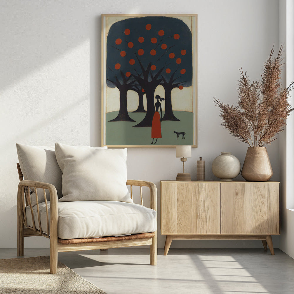 Verträumter Spaziergang durch den Obstgarten | Poster