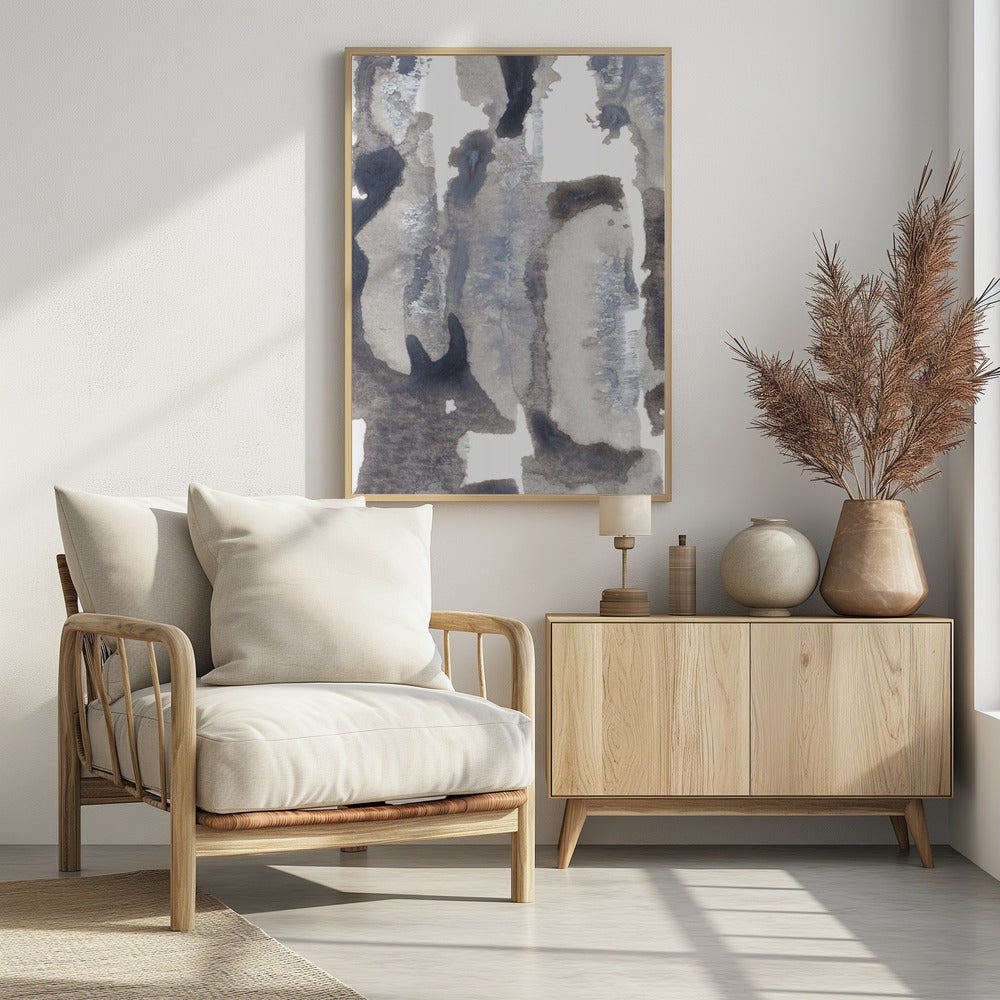 Monochromatic Palette Of Grays And Whites | Poster