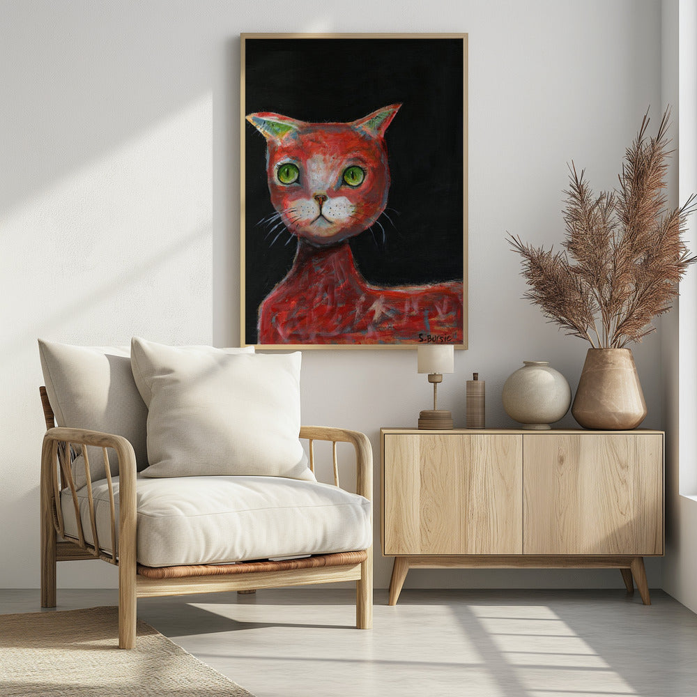 Rote Katze | Poster
