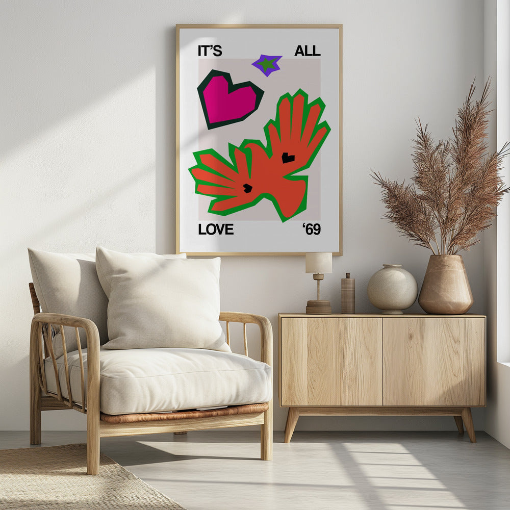 Es ist alles Liebe '69 Bird Orange | Poster