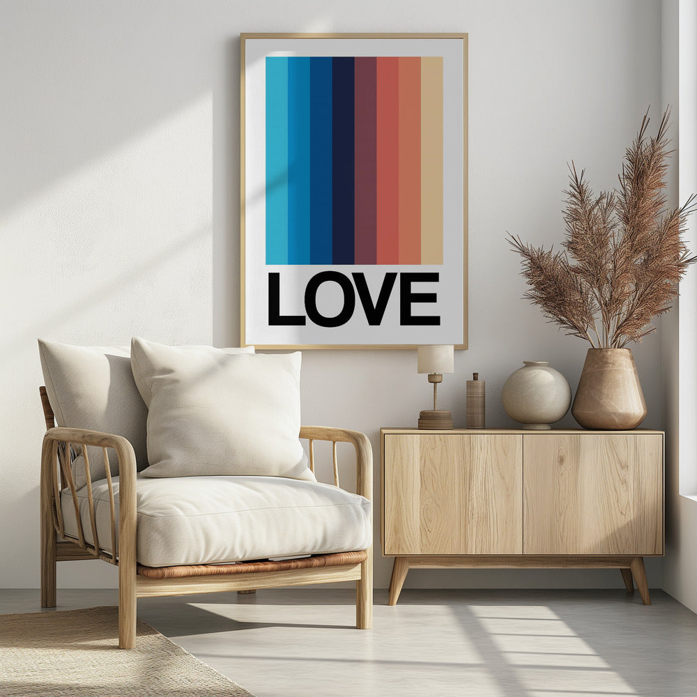 Spiegelstreifen LOVE | Poster