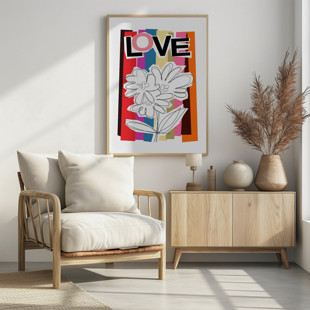 Kritzelblume Sommerfrüchte | Poster