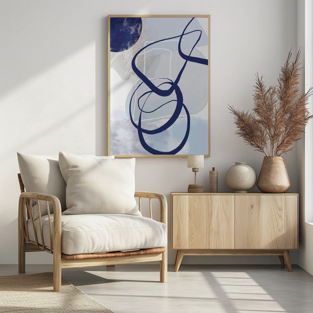 Blaue Linien-2 | Poster