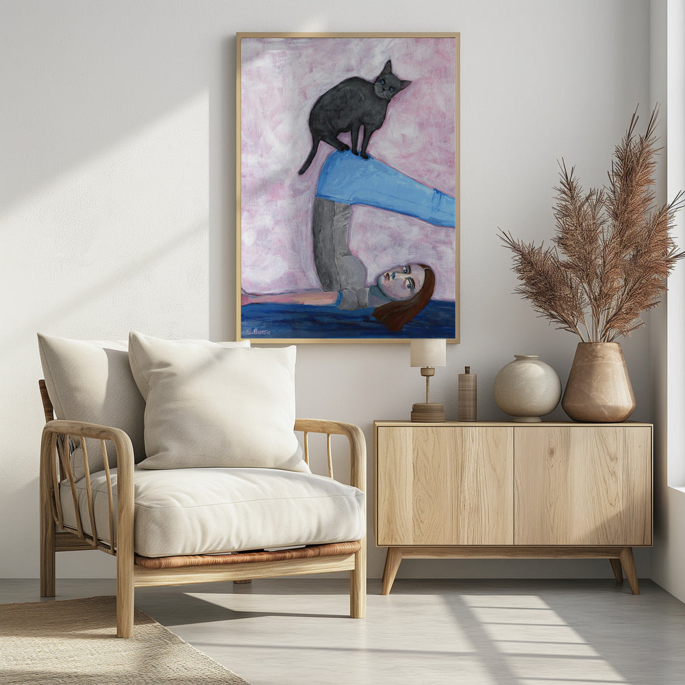 Yoga mit meiner Katze | Poster
