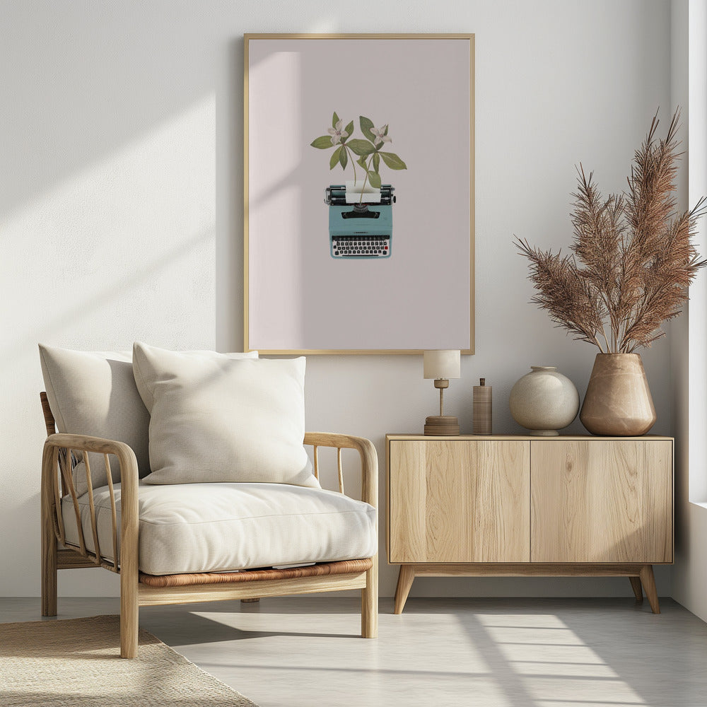 Botanical typewriter | Poster