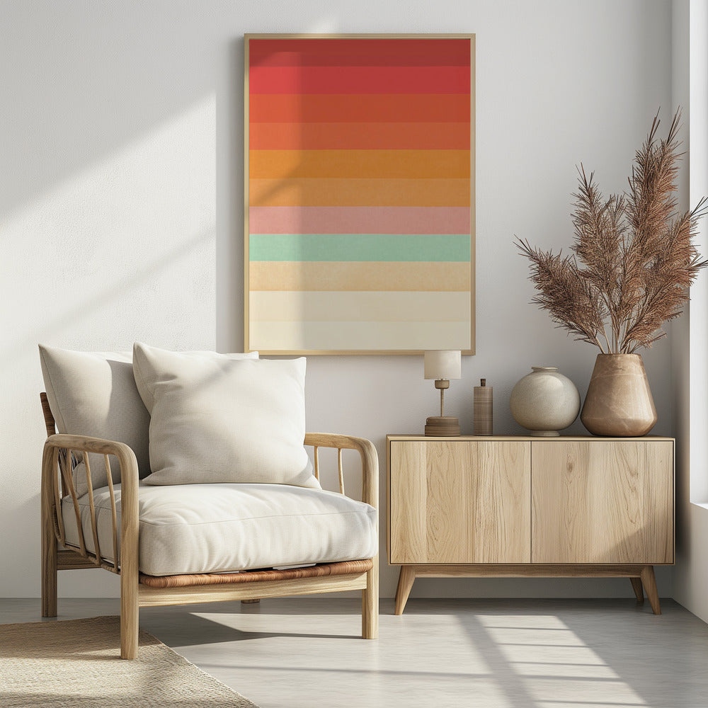 Regenbogen-Chevrons | Poster