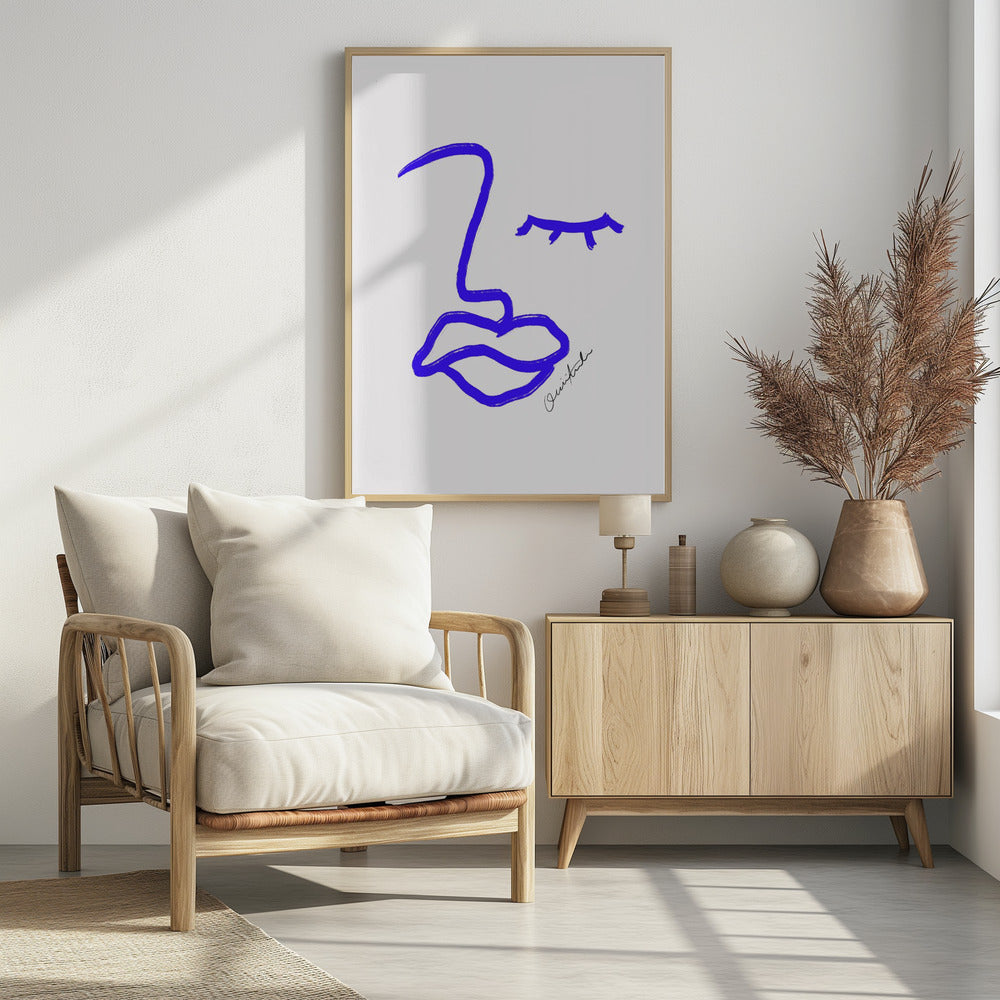 Blue Line Expression | Poster