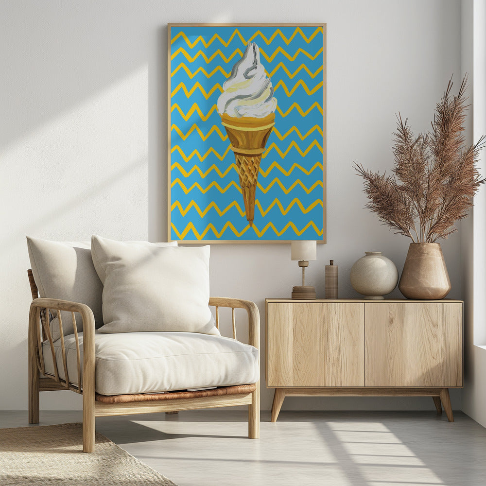 Eiscreme Blau | Poster