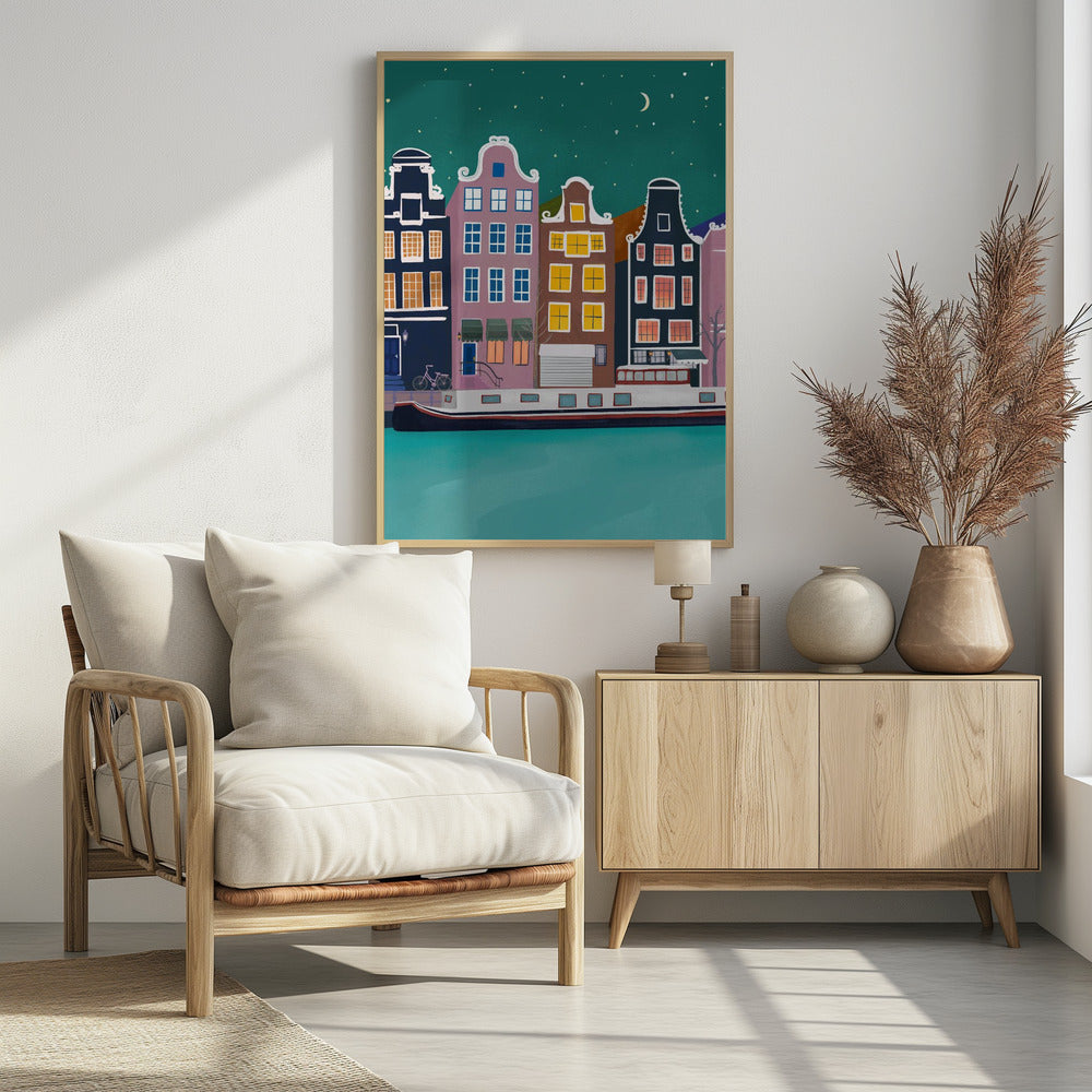 Amsterdam by night | Poster