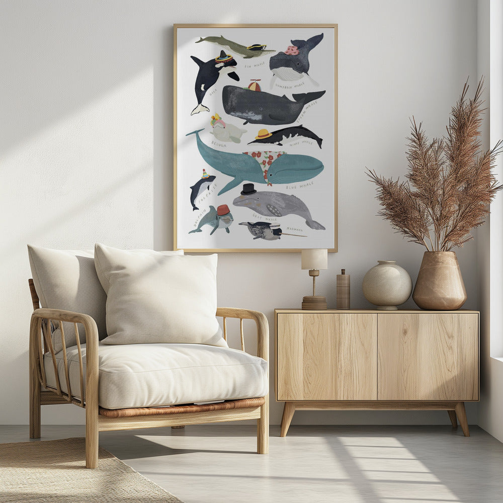 Wale in Hüten | Poster