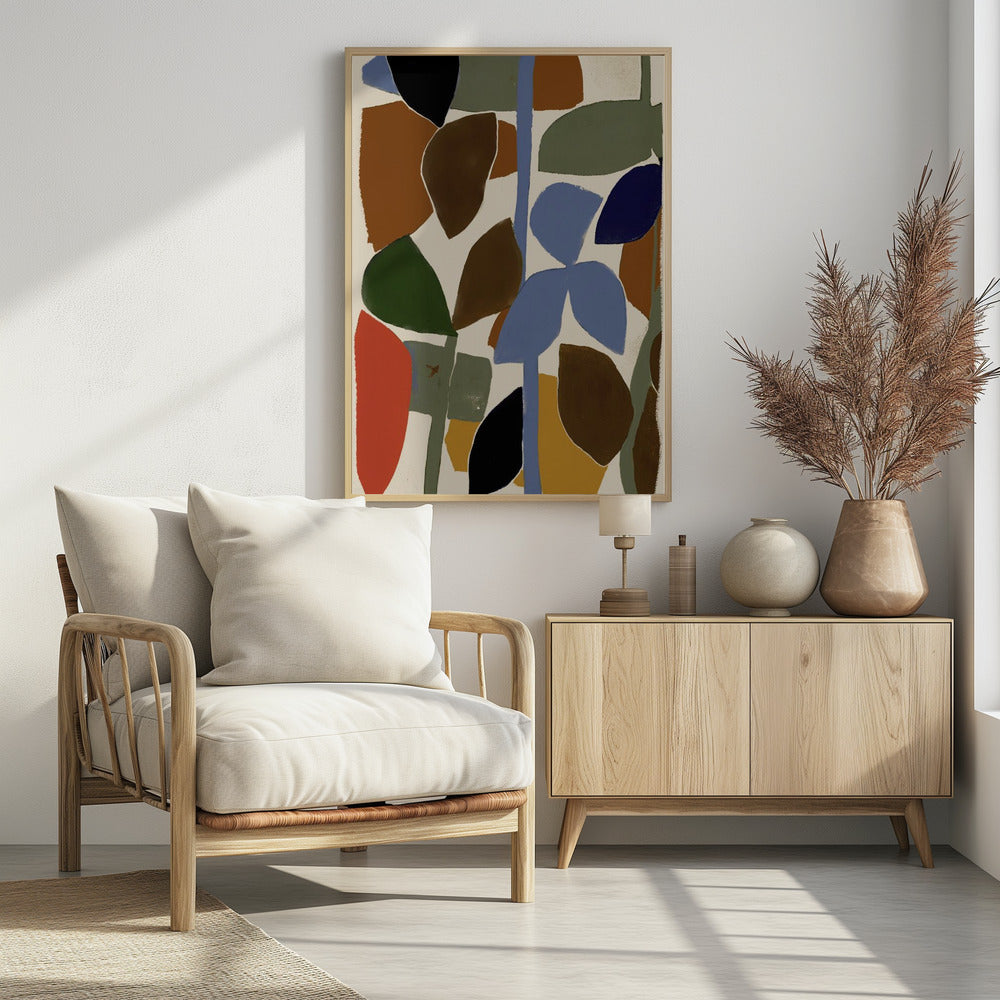 Abstract Leaves Harmony | Poster