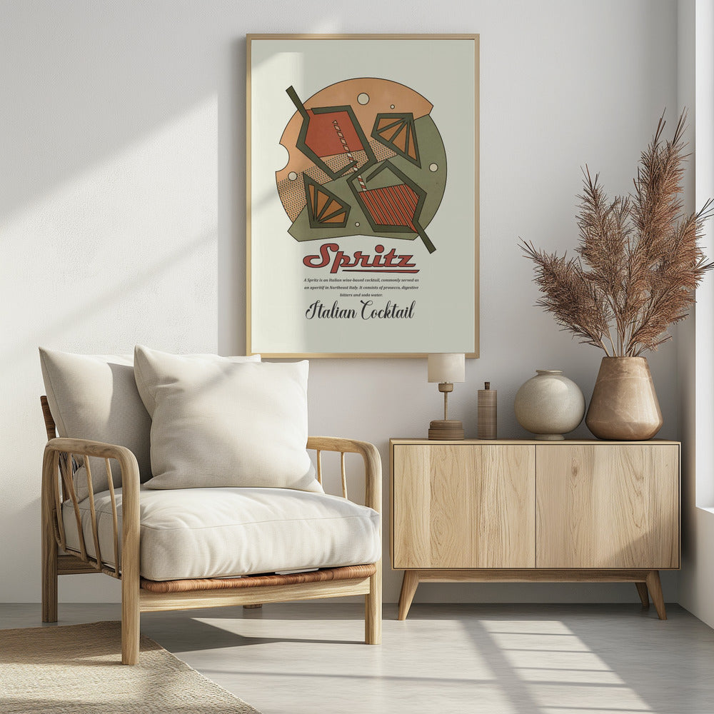 Geometrischer Spritzdruck | Poster