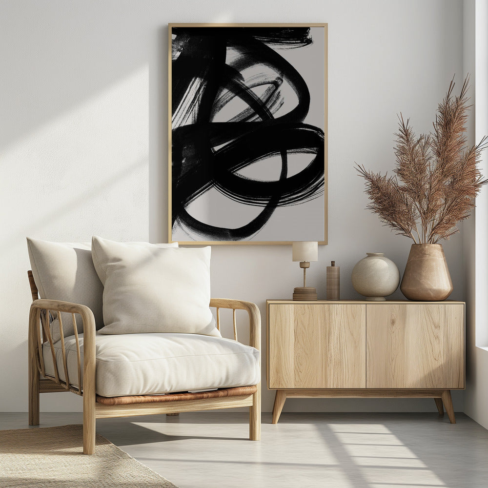 Abstrakte Pinselstriche 5 A1 | Poster