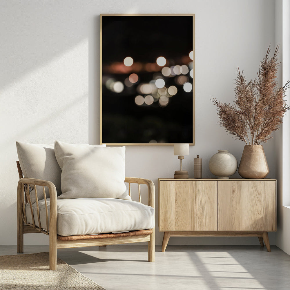 Verschwommene Lichter der Stadt | Poster