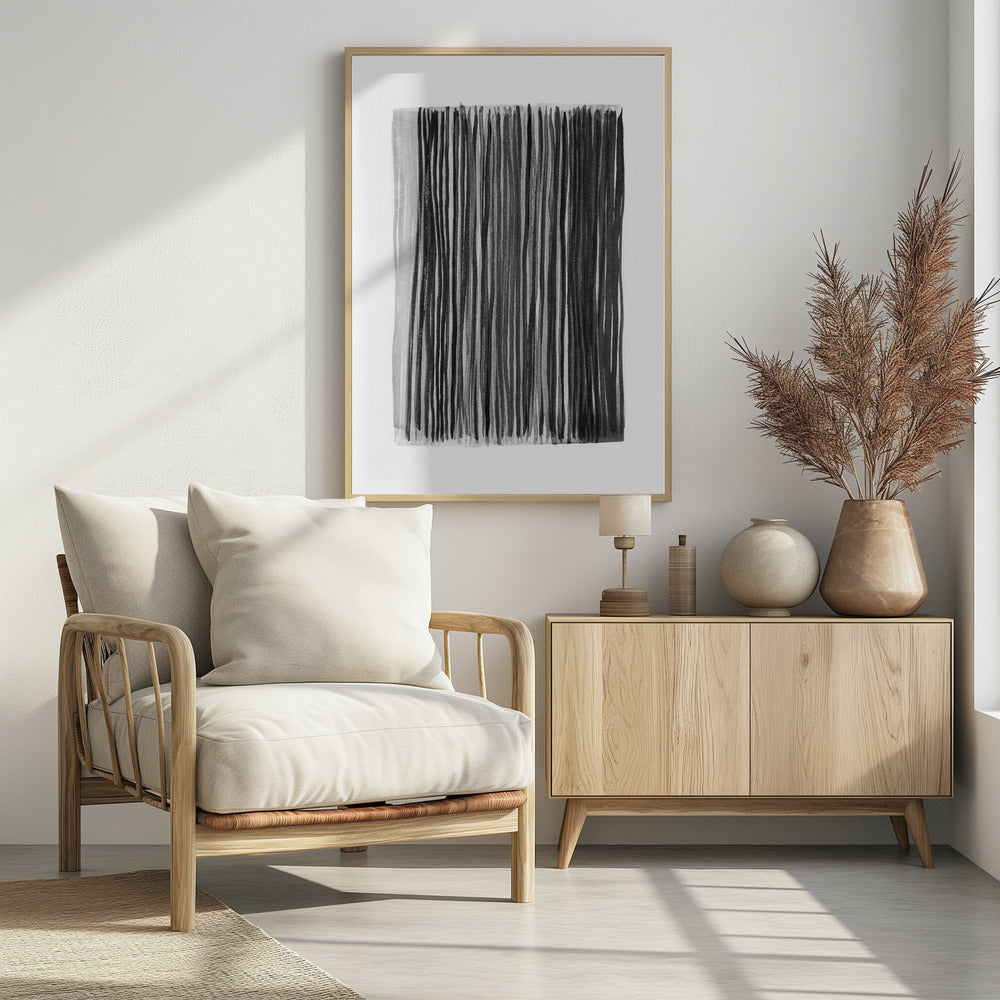 Monochrome Streifen | Poster