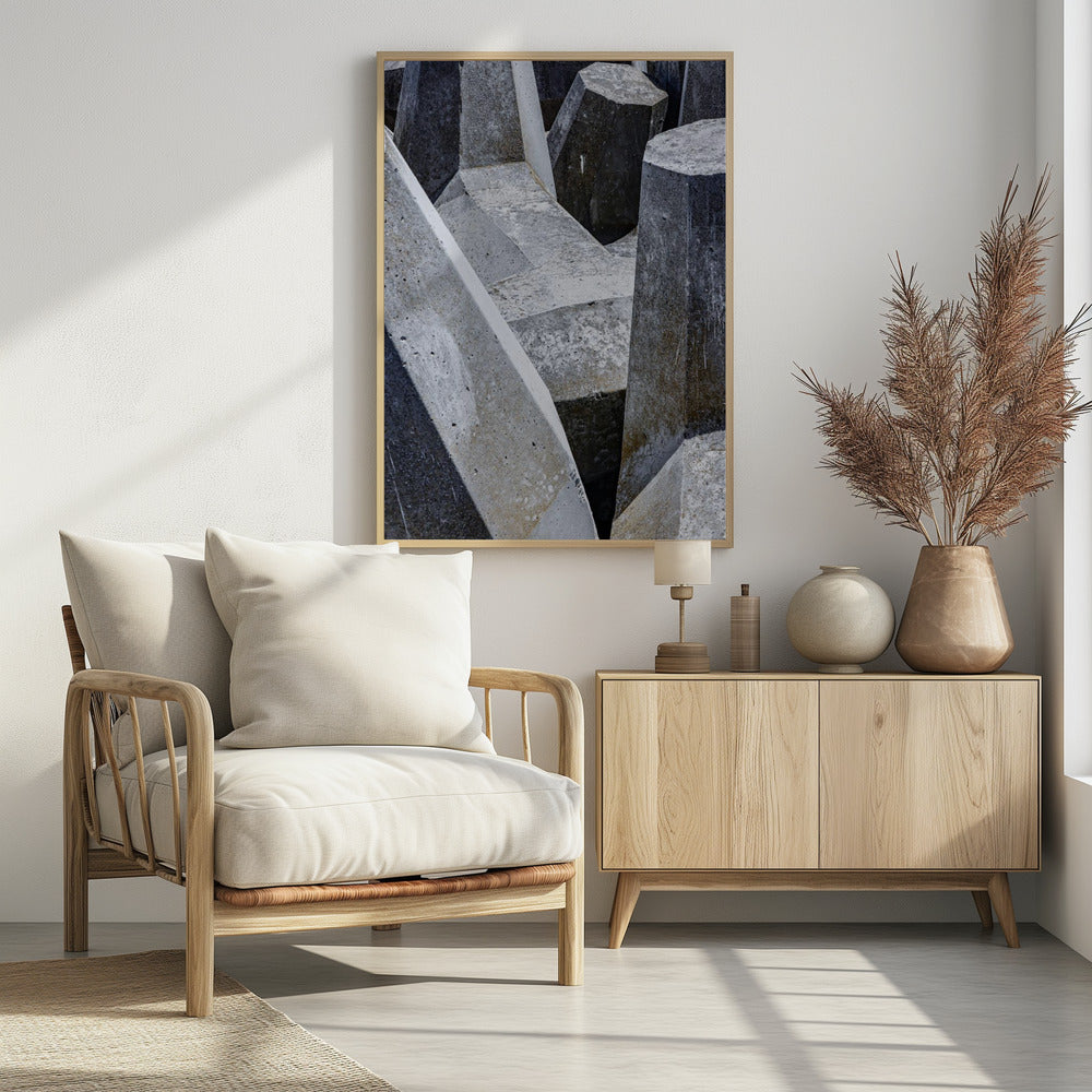 Betonformen-Labyrinth | Poster