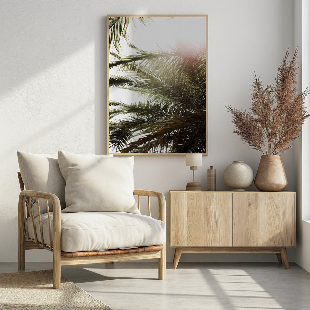 Sonnenbeschienener Palmentraum | Poster