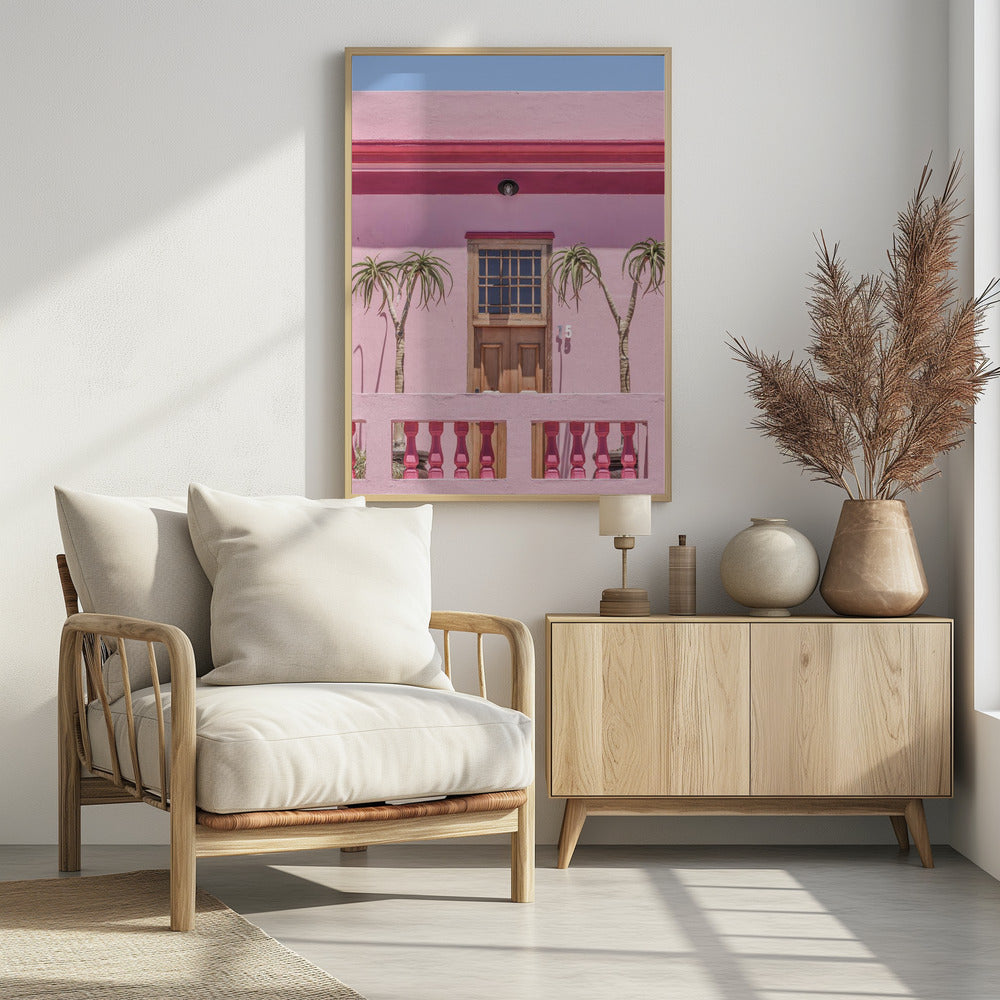 Pfirsichfarbene Fassade | Poster
