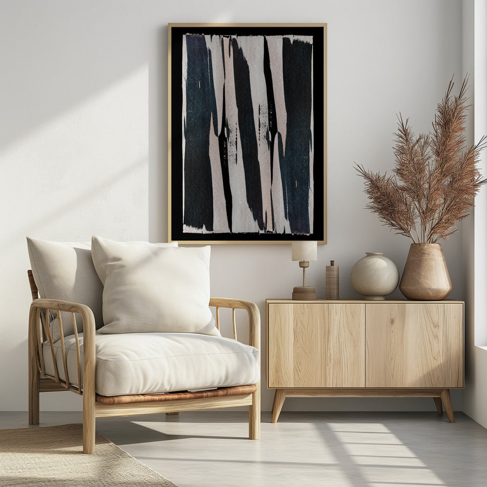 Monochrome Streifen | Poster
