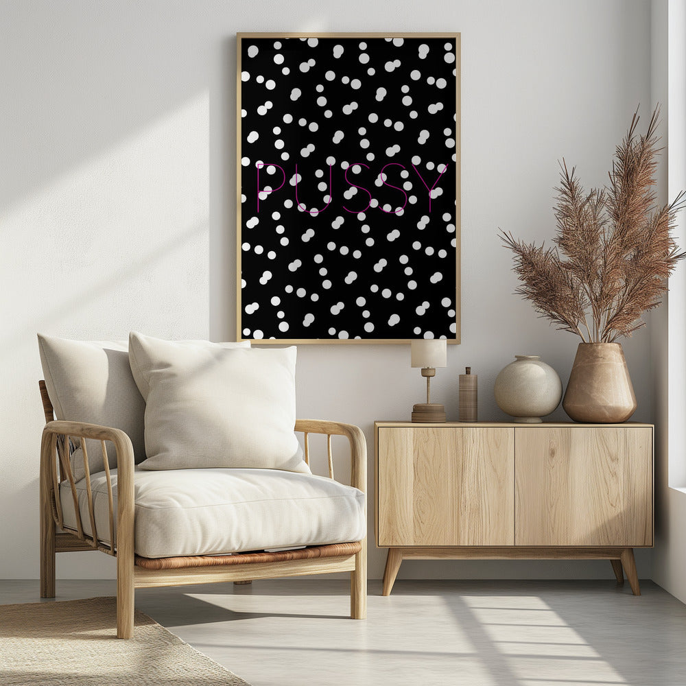 Monochrome Punktlandschaft | Poster