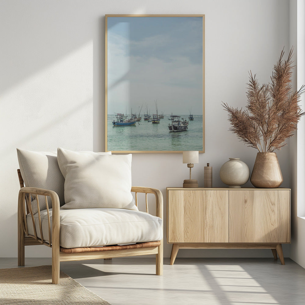 Tranquil Sea Vessels | Poster