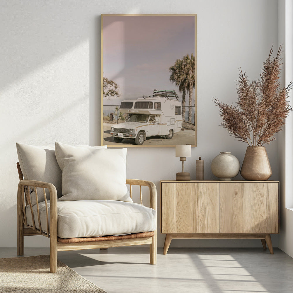 Geparktes Vintage-Wohnmobil | Poster