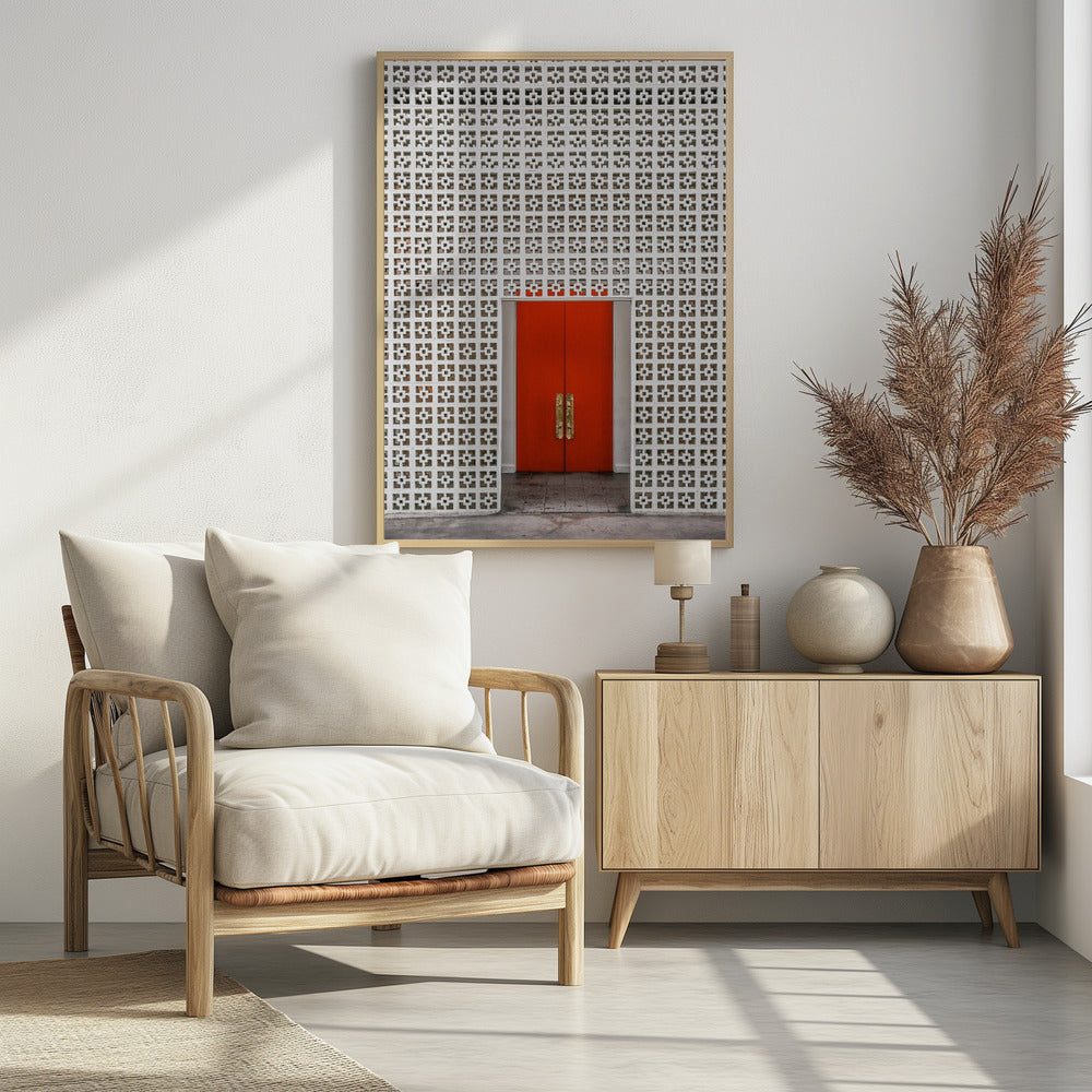 Vibrant Orange Door | Poster