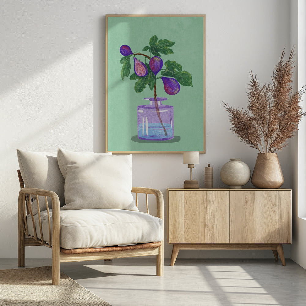 Feigenzweig in Vase | Poster