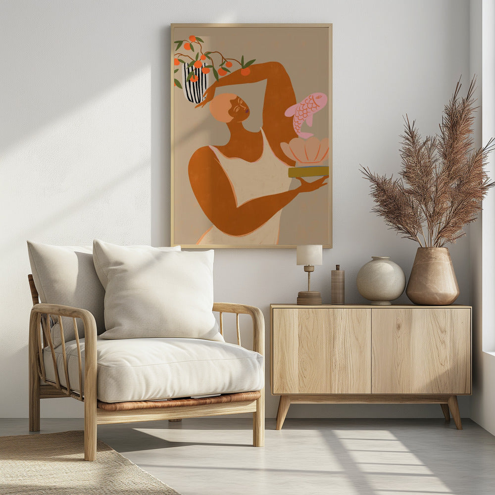 Fisch und Orangen | Poster
