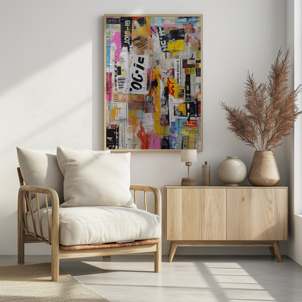 Urban Collage Burst | Poster