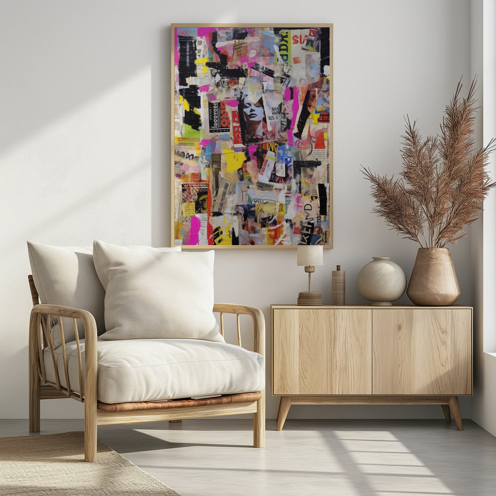 Lebendige Collage-Echos | Poster