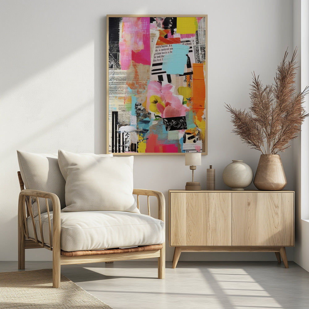 Urbane Blumencollage | Poster
