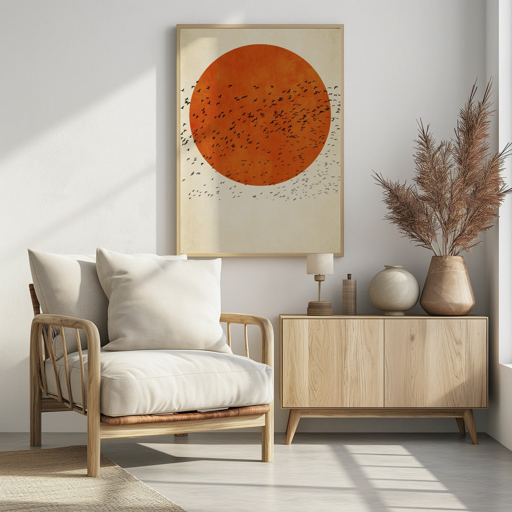 Vögel in der Sonne | Poster