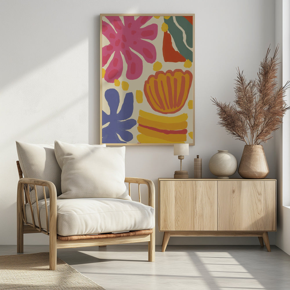 Vibrant Flora Dance | Poster