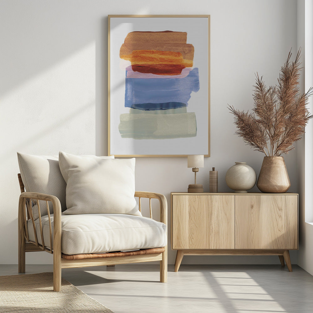 Abstrakte Pinselstriche 49 A1 | Poster
