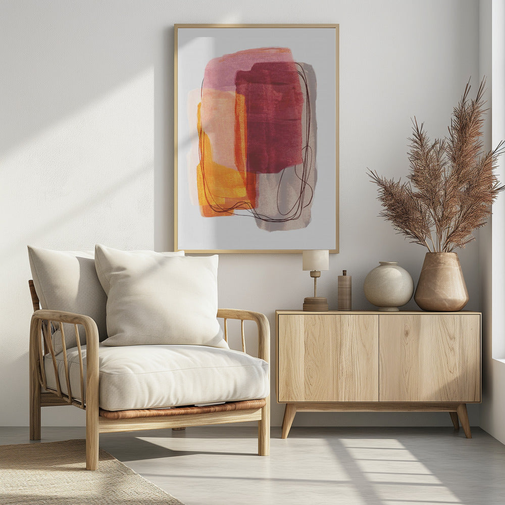 Abstract Brush Strokes 51 | Poster