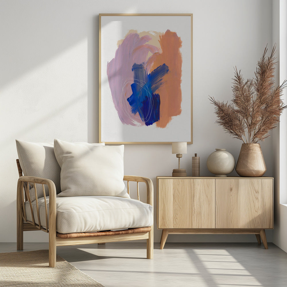 Abstract Brush Strokes 90 | Poster