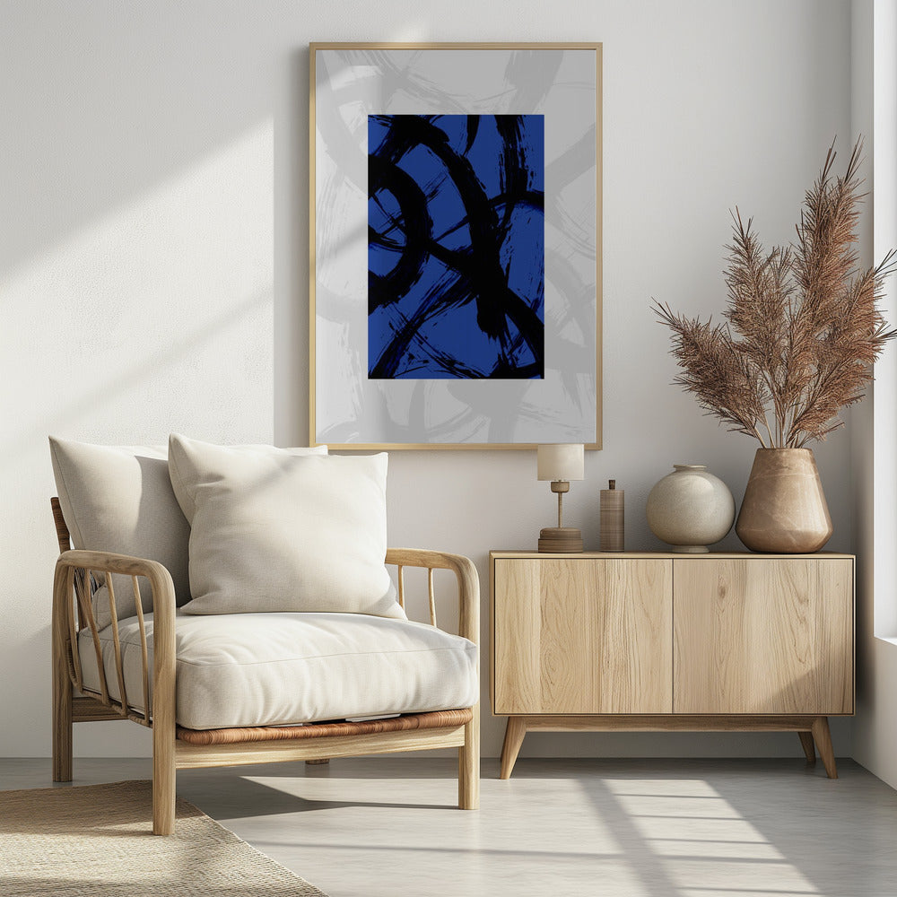 Abstract Brush Strokes 98Y | Poster