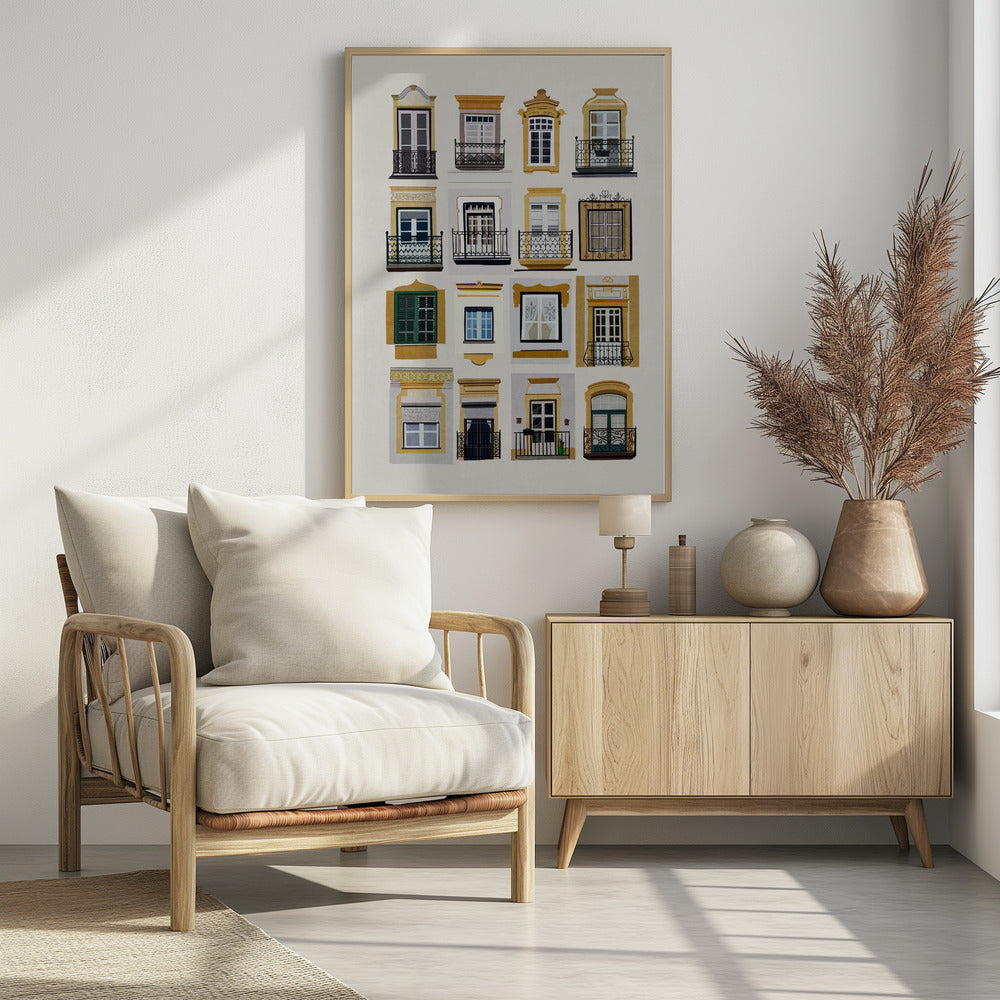 Fenster von Lissabon | Poster