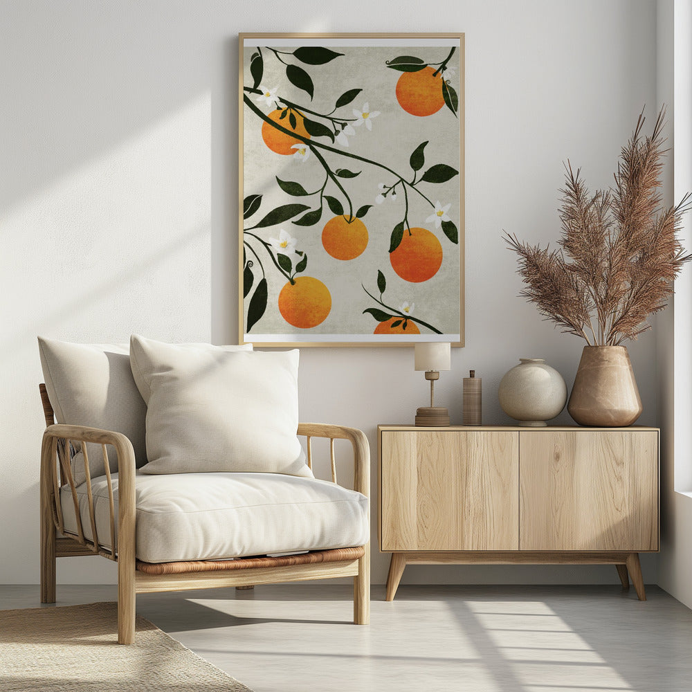 Orangen in Blüte | Poster