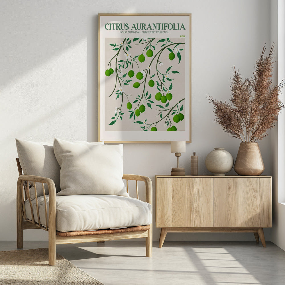 Botanical Lime Bliss | Poster