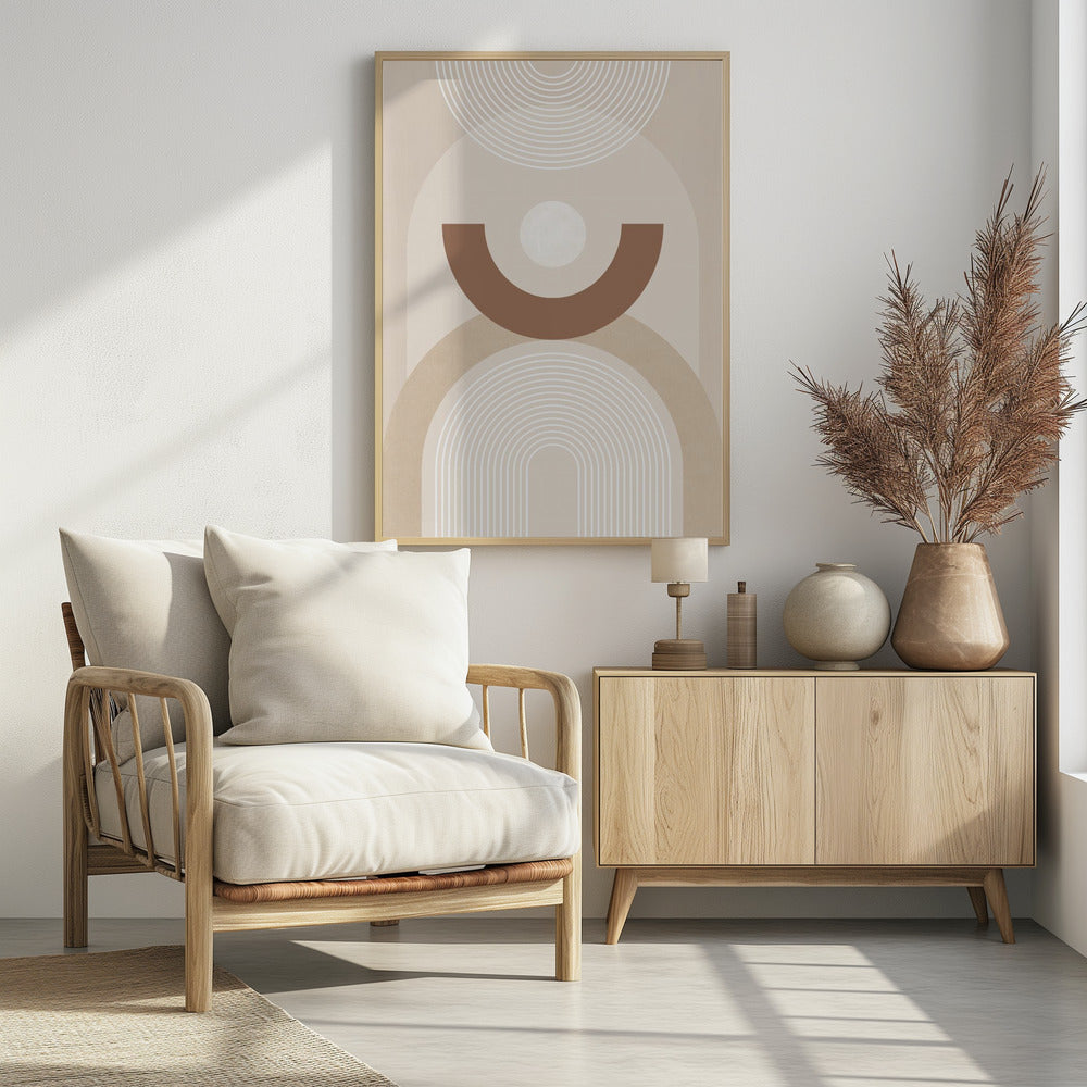 Beiges Mid-Century Poster | Poster