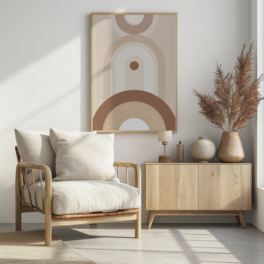 Beiges Mid-Century Poster | Poster