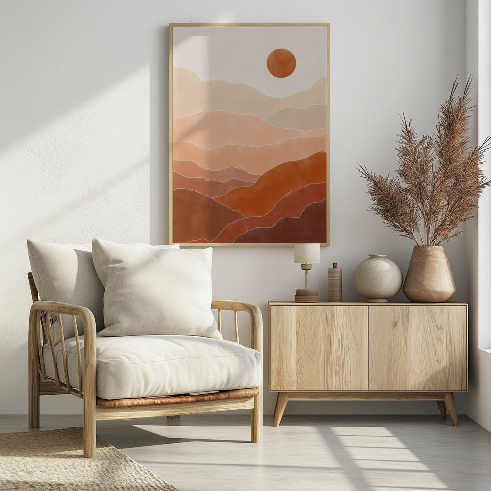 Sonnenaufgang in der Wüste | Poster