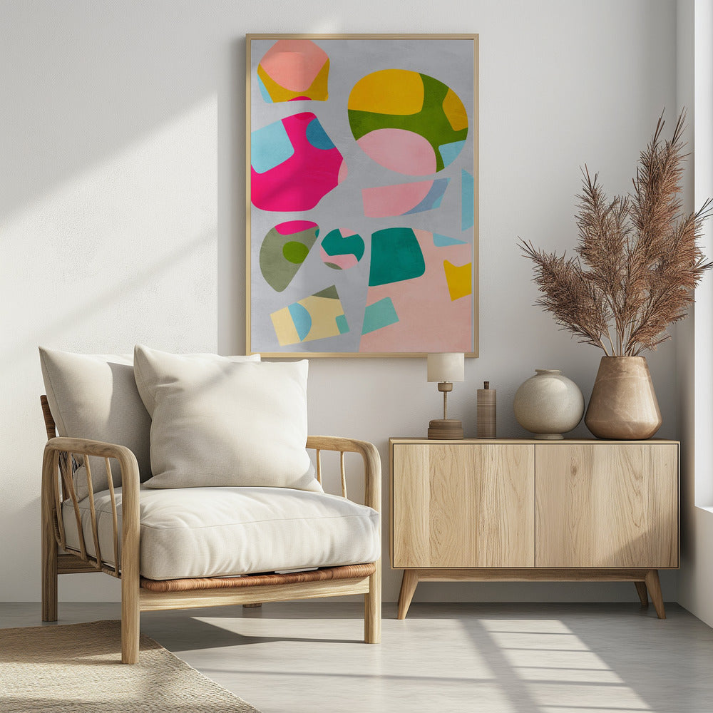 Minimaler Ausschnitt bunt | Poster