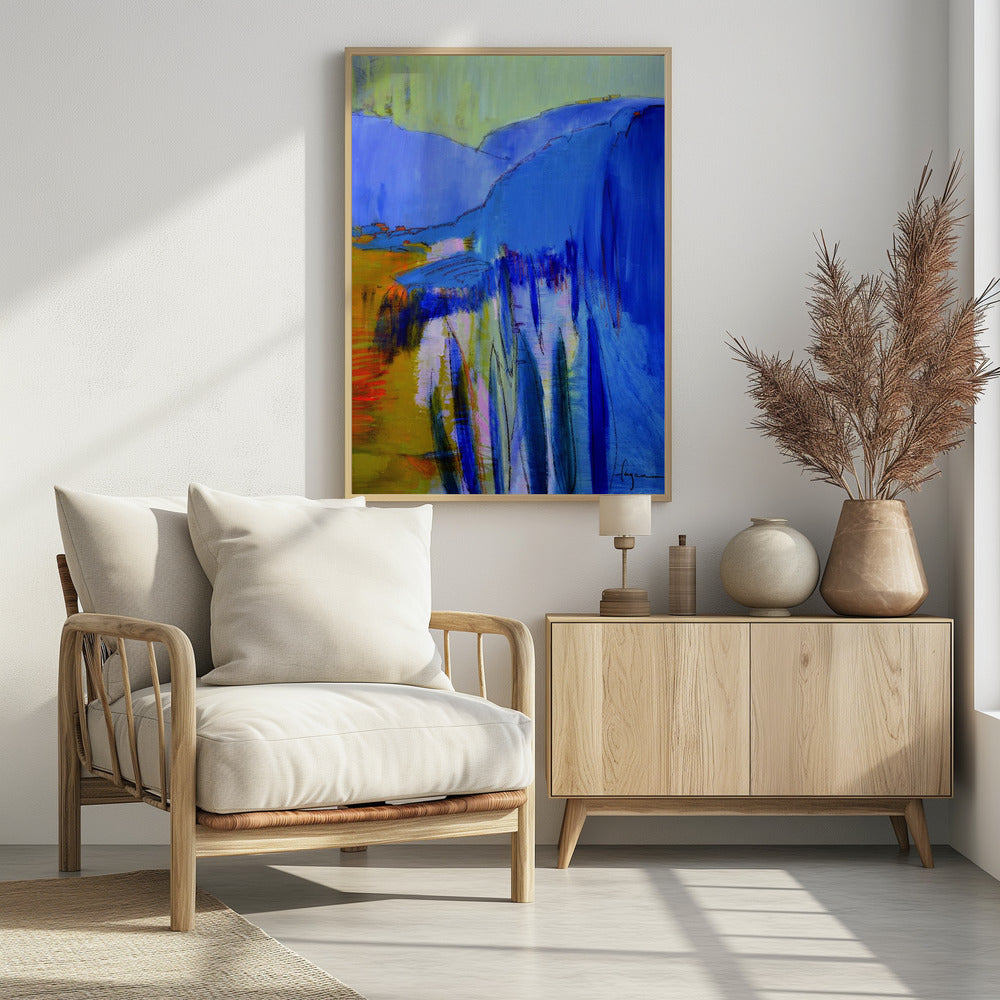 Blaue Kaskadenträume | Poster