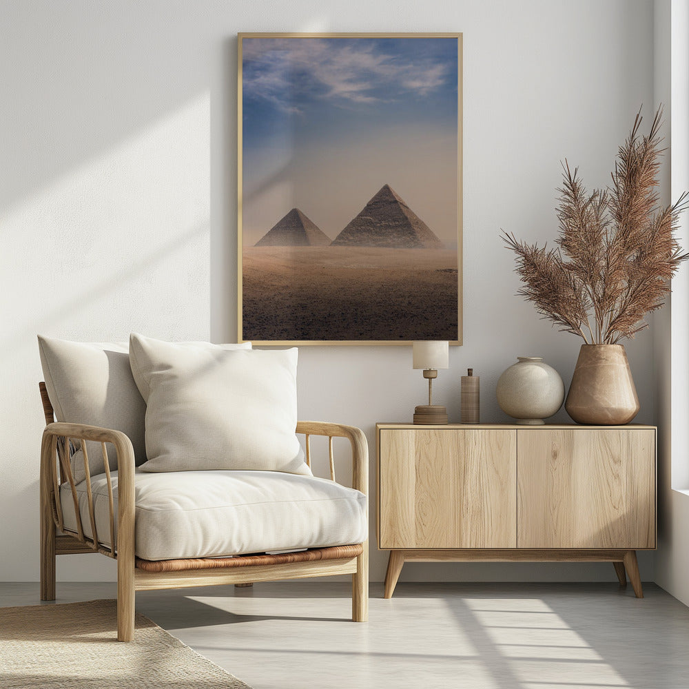 Große Pyramiden von Gizeh, Kairo, Ägypten | Poster